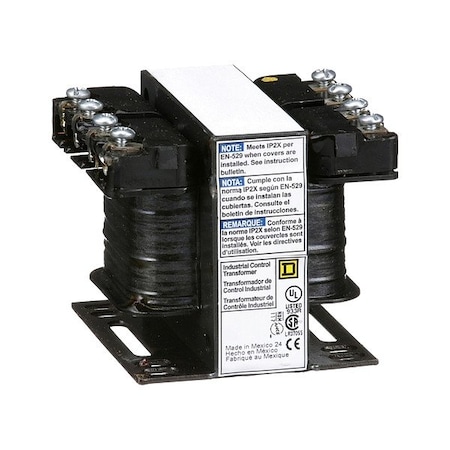 Control Transformer, 50 VA, 120V AC, 600 V 120 V; 575 V 115 V; 550 V 110 V MPN:9070T50D5