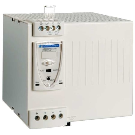 DC Power Supply, 100/120V AC; 200/240V AC, 24V DC, 480 W, 20 A, DIN Rail MPN:ABL8RPM24200