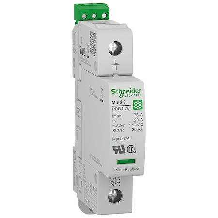 Surge Arrester, 1 Phase, 120V, 1 Poles, 2 Wires MPN:M9L11120