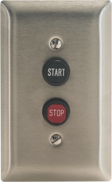 Push-Button Control Station: Momentary, NO/NC, Start & Stop MPN:9001BF201