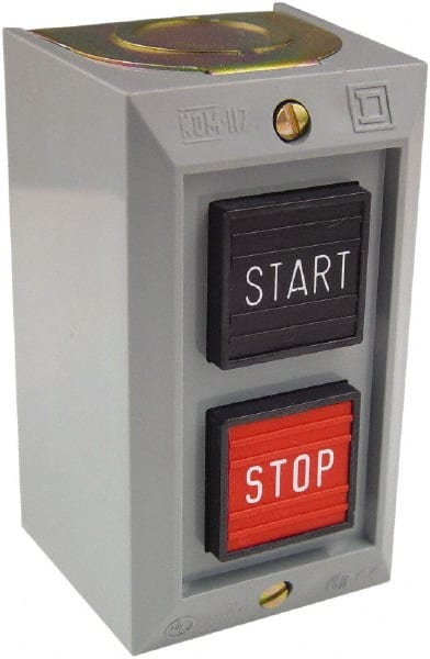 Push-Button Control Station: Momentary, NO/NC, Start & Stop MPN:9001BG201