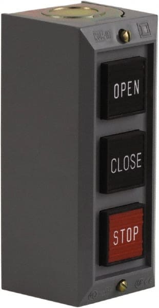 Push-Button Control Station: Momentary, 2NO/3NC, Close, Open & Stop MPN:9001BG303