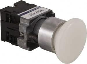 Push-Button Switch: 22 mm Mounting Hole Dia, Maintained (MA) & Momentary (MO) MPN:XB2BN111