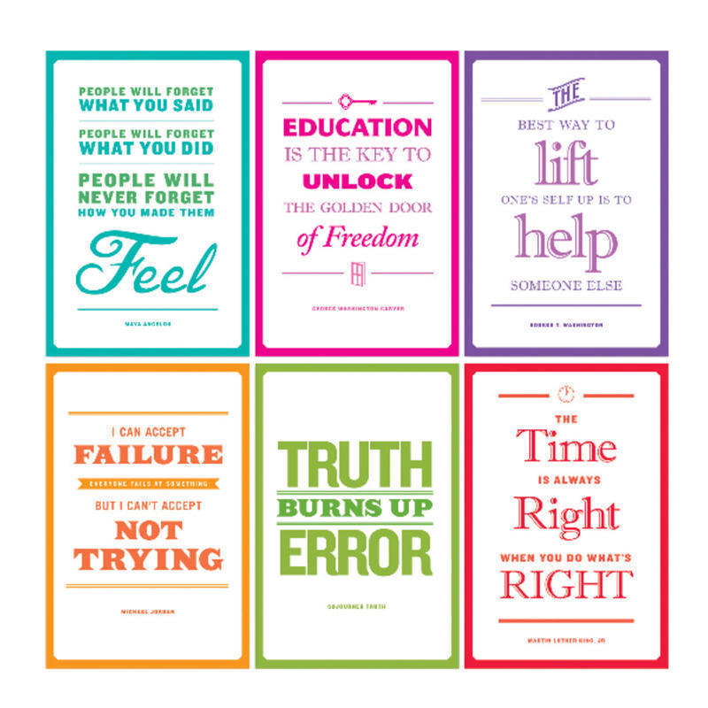 Scholastic Teachers Friend Inspirational African-American Quotes Bulletin Board Set, Grade 3 - 6 MPN:810862