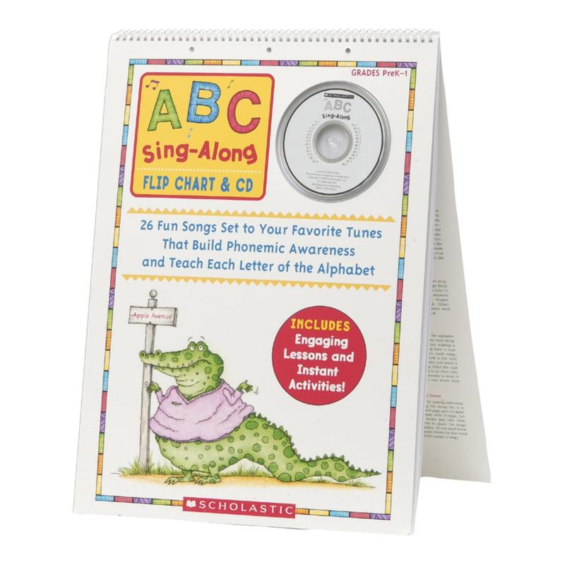 Scholastic ABC Sing-Along Flip Chart - Theme/Subject: Learning - Skill Learning: Alphabet, Phonemic Awareness, Letter Recognition - 1 / Set (Min Order Qty 3) MPN:439784395