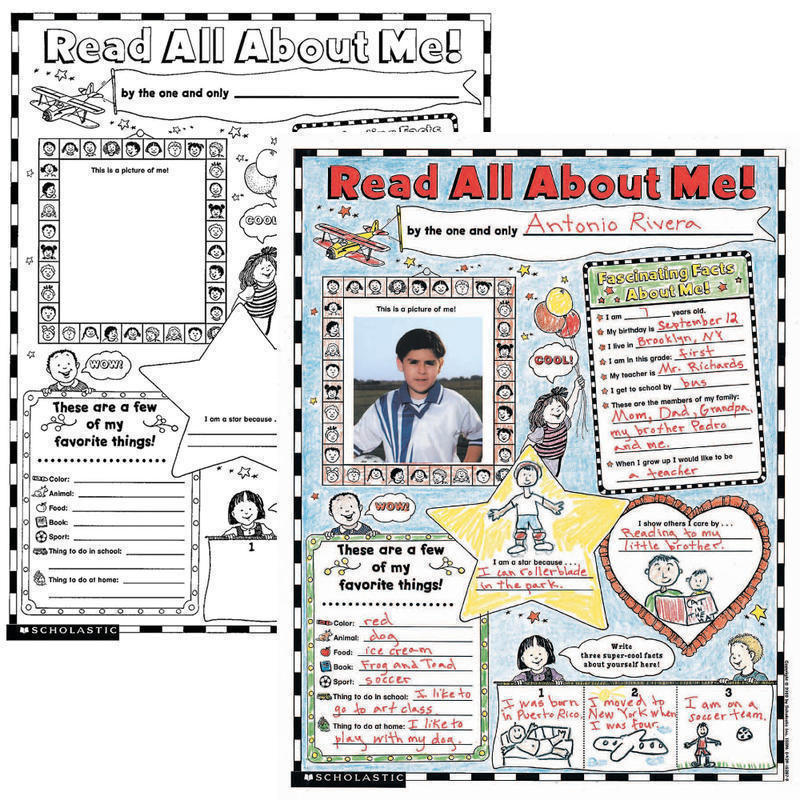 Scholastic Instant Personal Posters - Read All About Me! MPN:9780439152853