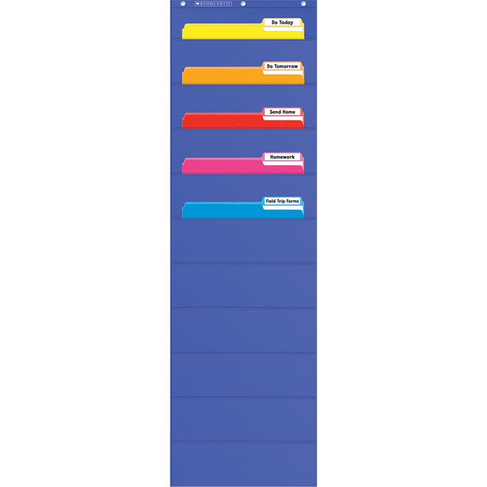 Scholastic File Organizer Pocket Chart MPN:9780545114783