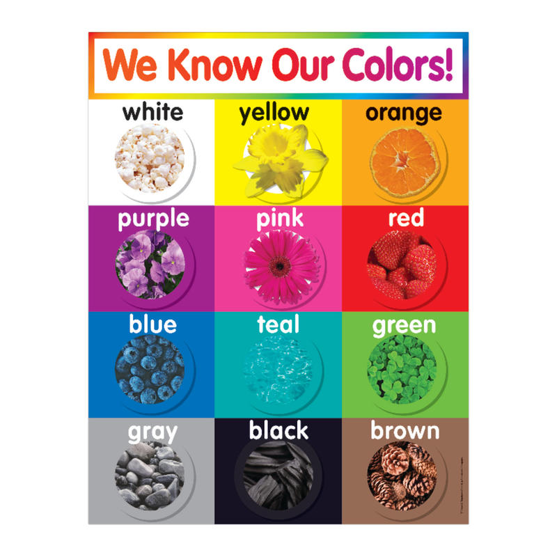 Scholastic Colors Chart MPN:9780545196390