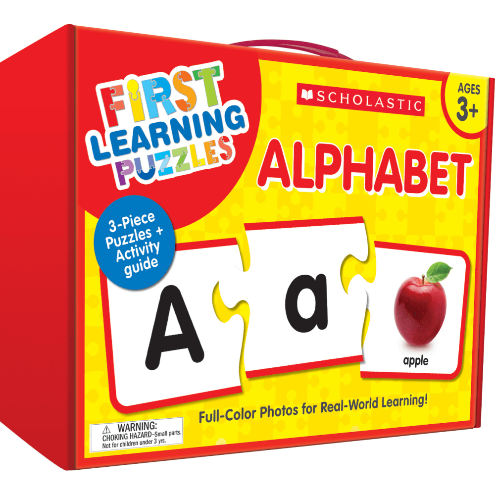 Scholastic First Learning Alphabet Puzzles, Pre-K, Pack Of 26 Puzzles MPN:9781338630503