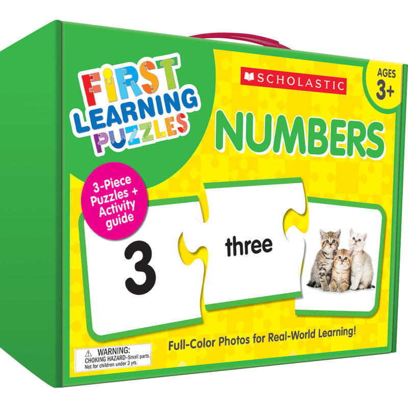 Scholastic First Learning Numbers Puzzles, Pre-K, Pack Of 25 Puzzles MPN:9781338630510