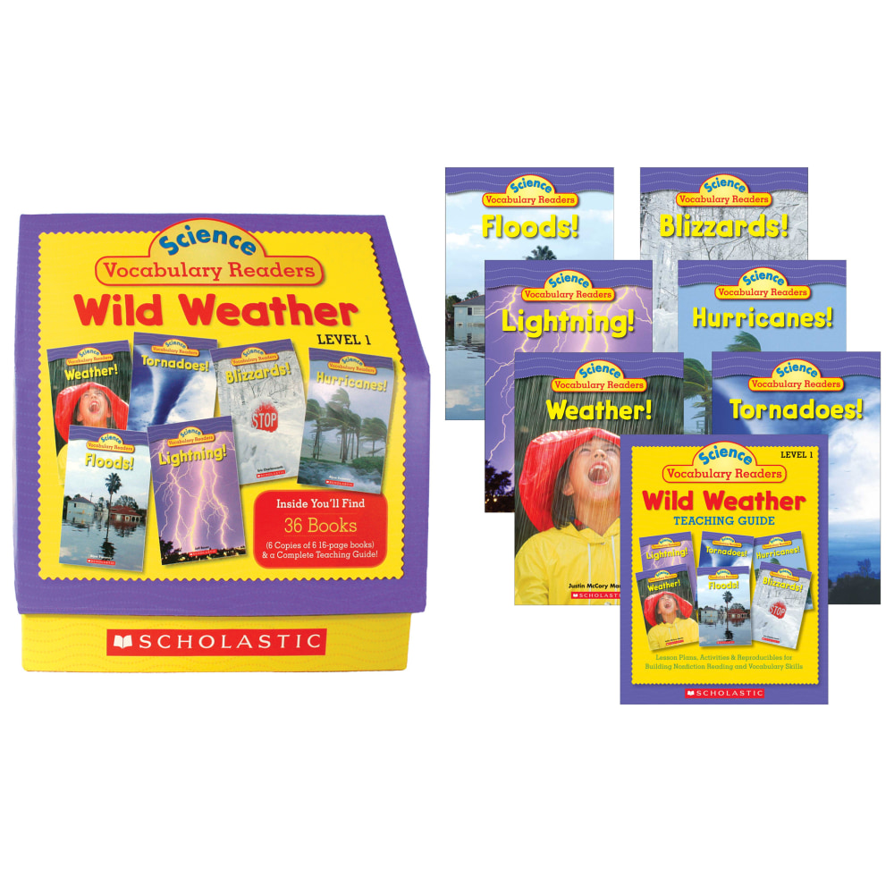 Scholastic Science Vocabulary Wild Weather Readers MPN:SC-0545015987