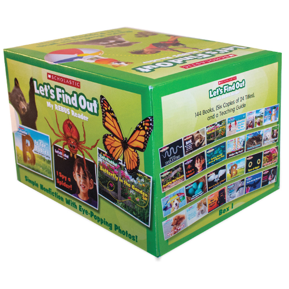 Scholastic Teaching Solutions Lets Find Out: My Rebus Readers Box 1, Multiple Copy Set MPN:SC-588220