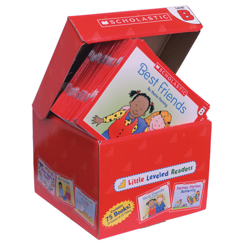 Scholastic Little Leveled Readers Book: Level B Box Set, Grades K-2, Pack Of 75 Books MPN:SC-9780545067683
