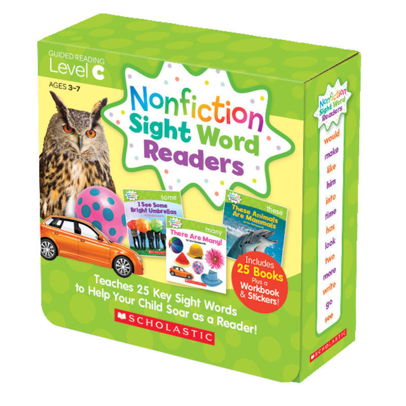 Scholastic Teacher Resources Nonfiction Sight Word Readers Parent Pack, Level C, Pre-K To 1st Grade MPN:584283