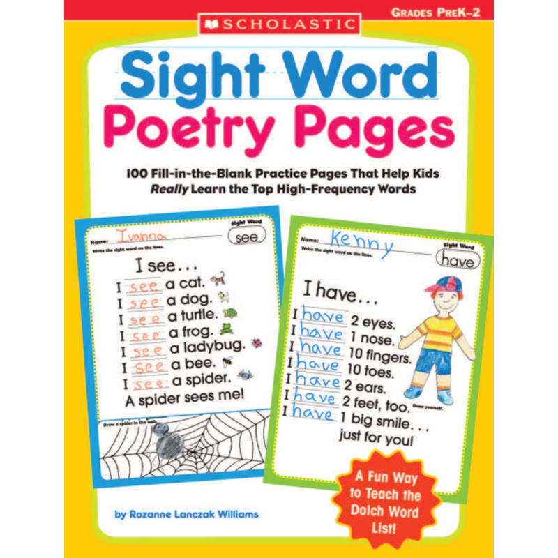 Scholastic Sight Word Poetry Pages MPN:9780439554381