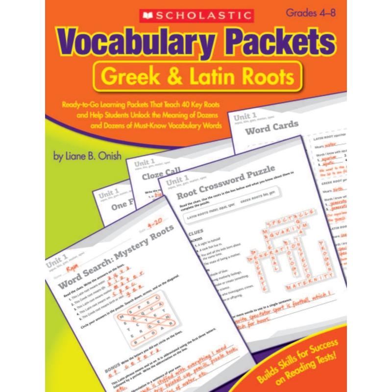 Scholastic Vocabulary Packets MPN:9780545124126