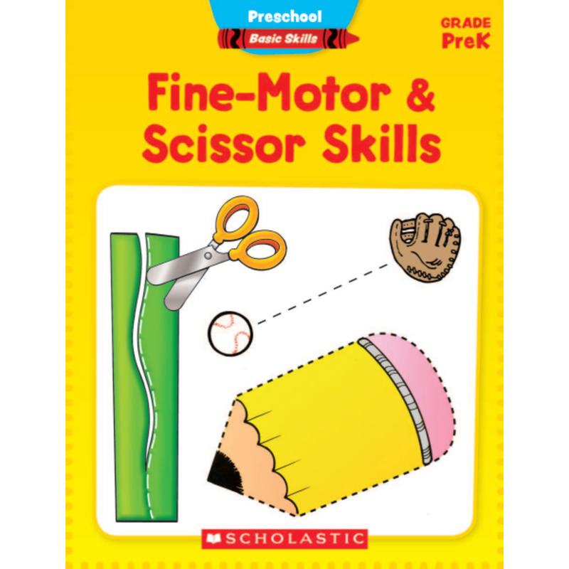 Scholastic Basic Skills, Preschool, Fine-Motor & Scissor Skills MPN:9780545429665