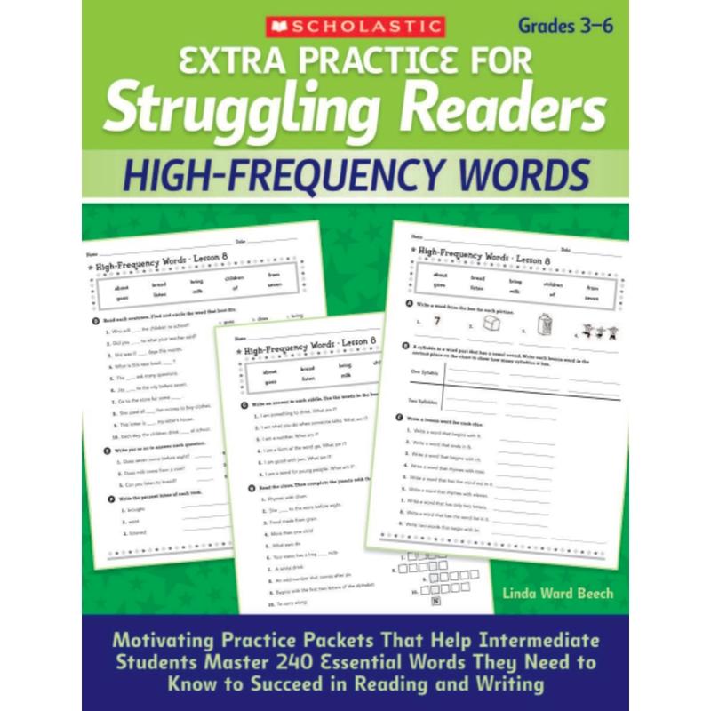 Scholastic Extra Practice For Struggling Readers: High-Frequency Words MPN:9780545124102
