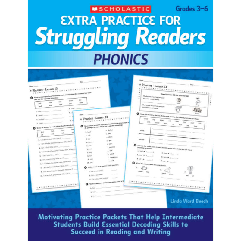 Scholastic Extra Practice For Struggling Readers: Phonics MPN:9780545124096