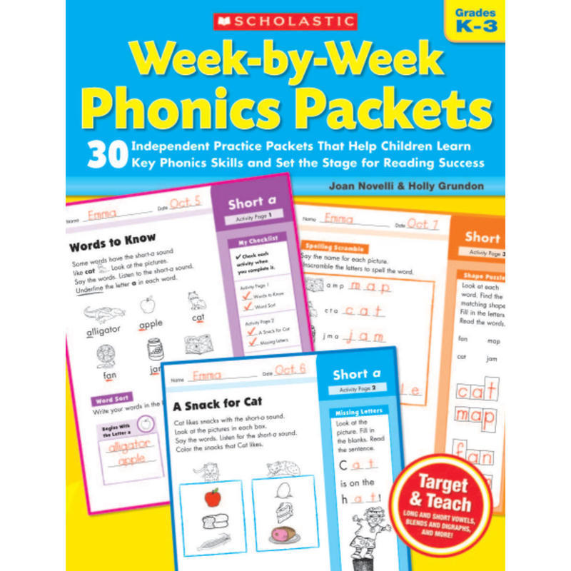 Scholastic Week-By-Week Phonics Packets MPN:9780545223041