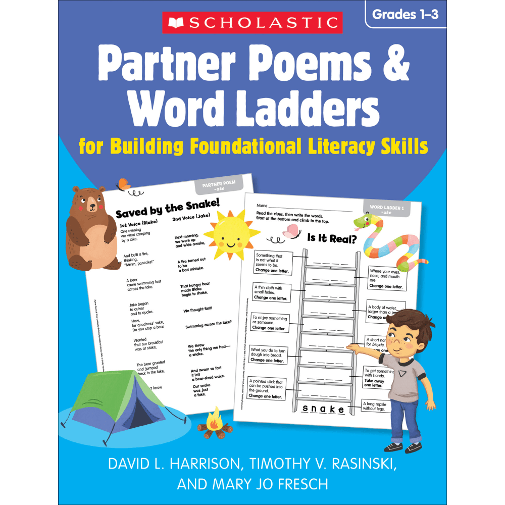 Scholastic Partner Poems & Word Ladders: Grades 1-3 MPN:9781338792898