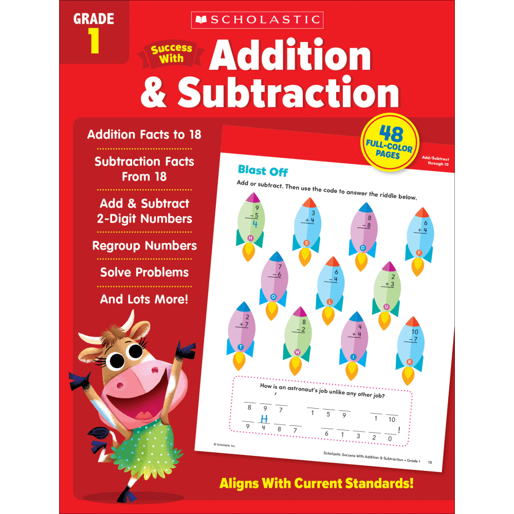 Scholastic Success With Addition & Subtraction, Grade 1 MPN:9781338798272