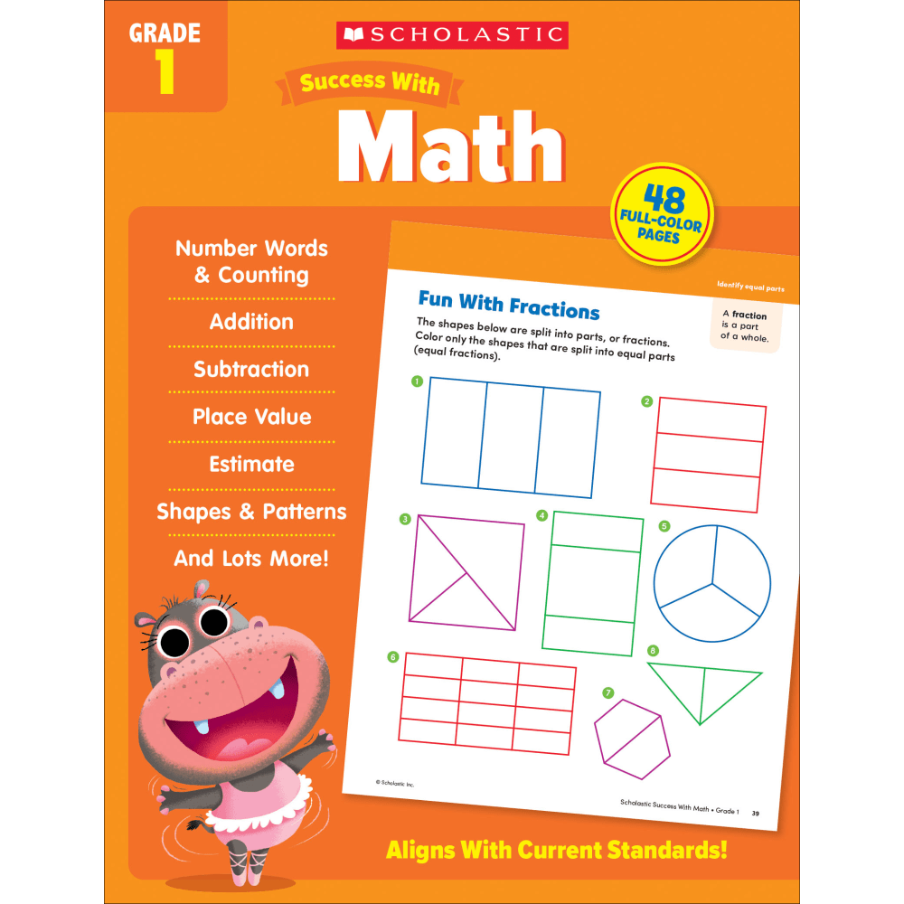 Scholastic Success With Math Workbook, Grade 1 MPN:9781338798487