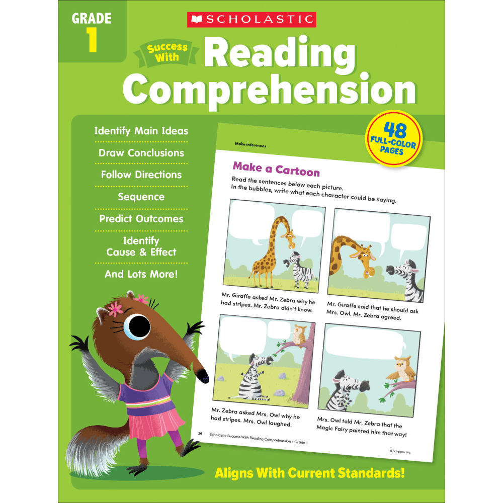Scholastic Success With Reading Comprehension, Grade 1 MPN:9781338798586