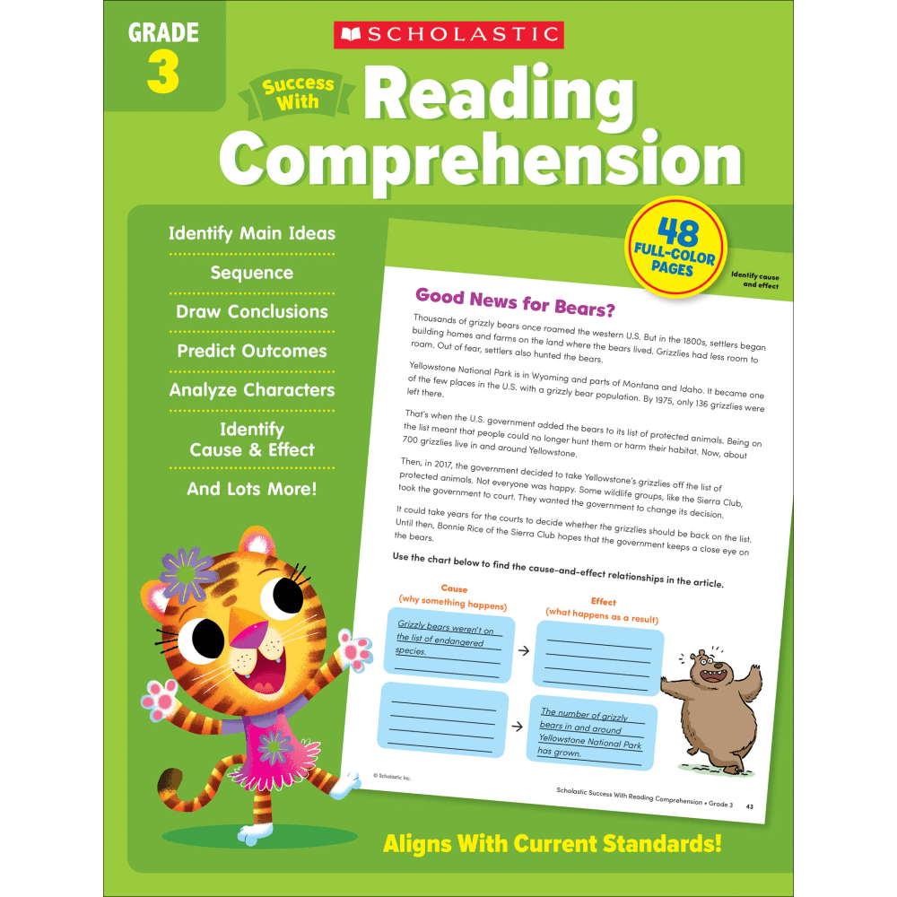 Scholastic Success With Reading Comprehension, Grade 3 MPN:9781338798609