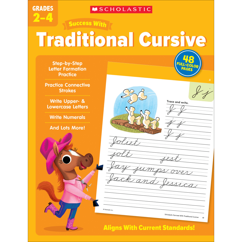 Scholastic Success With Traditional Cursive, Grades 2-4 MPN:9781338798692