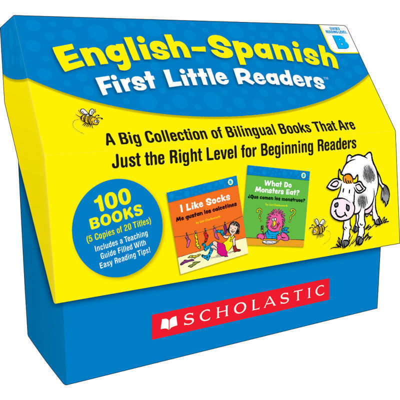 Scholastic Teacher Resources English-Spanish First Little Readers: Guided Reading Level B, Grades Pre-K To 2nd, Set Of 100 Books MPN:9781338668049