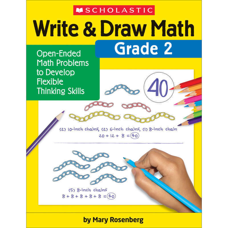 Scholastic Write & Draw Math: Grade 2 MPN:9781338314380