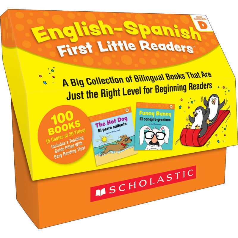 Scholastic Teacher Resources English-Spanish First Little Readers: Guided Reading Level D, Grades Pre-K To 2nd, Set Of 100 Books MPN:9781338668063