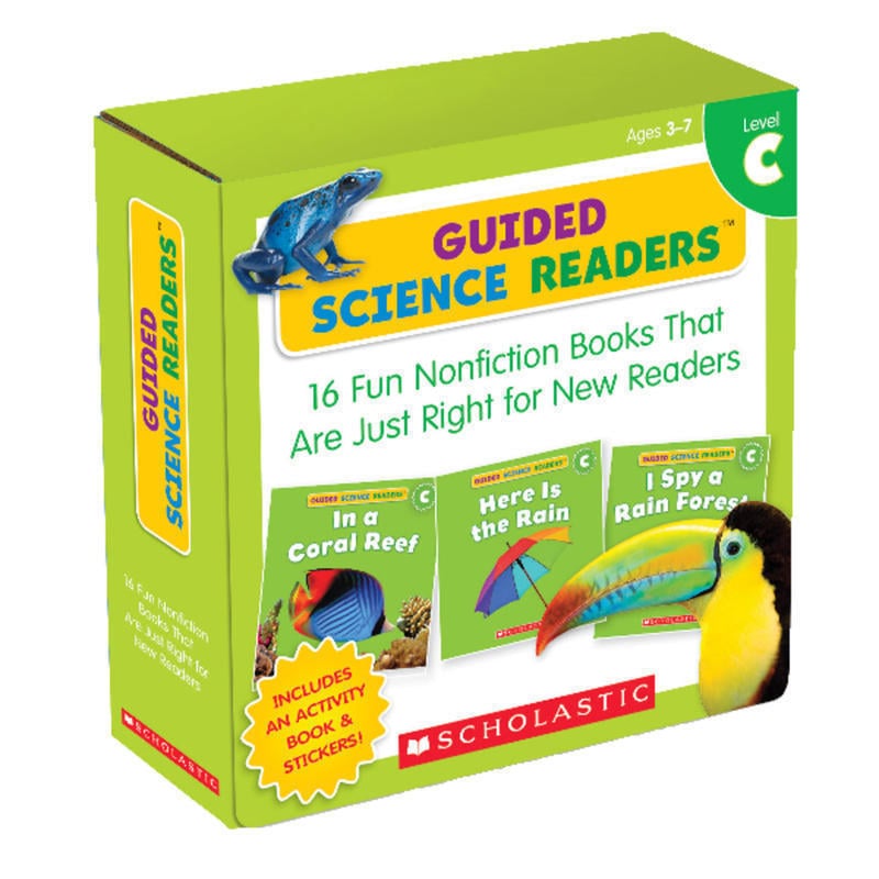 Scholastic Teacher Resources Guided Science Readers Parent Pack, Level C, Pre-K To 1st Grade, Pack Of 16 MPN:SC565094