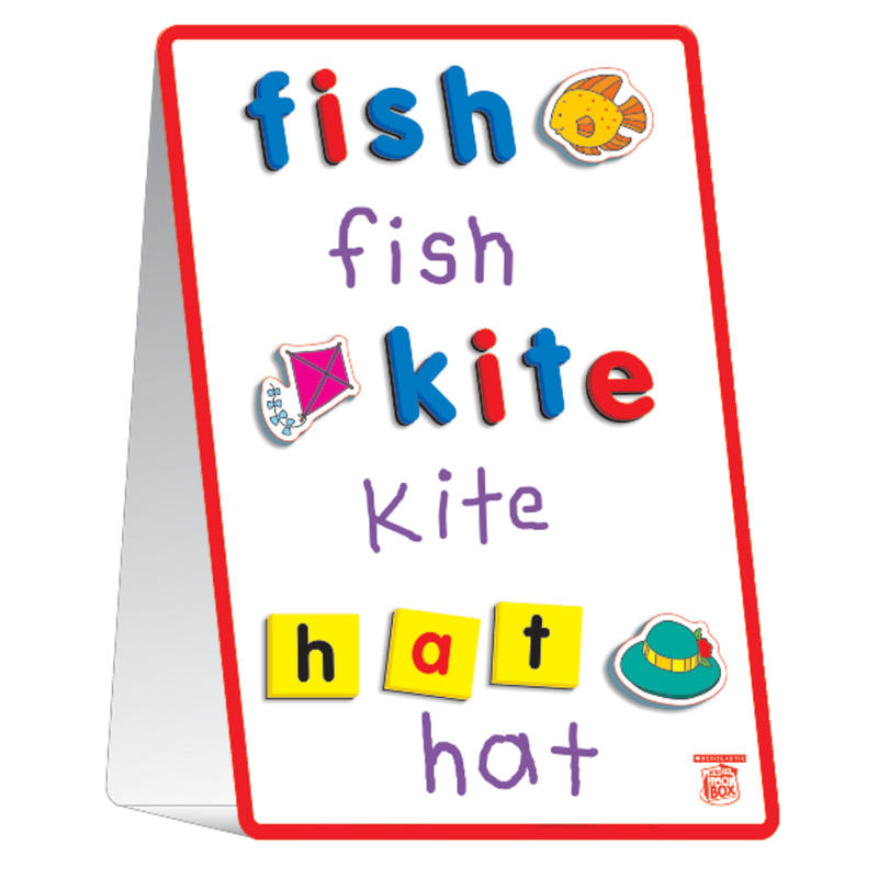 Scholastic Little Red Tool Box: Magnetic Tabletop Learning Easel MPN:0439893577