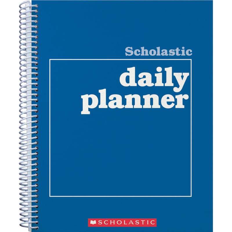 Scholastic Undated Daily Planner, 8 1/2in x 11in, Blue (Min Order Qty 9) MPN:0-590-49067-2