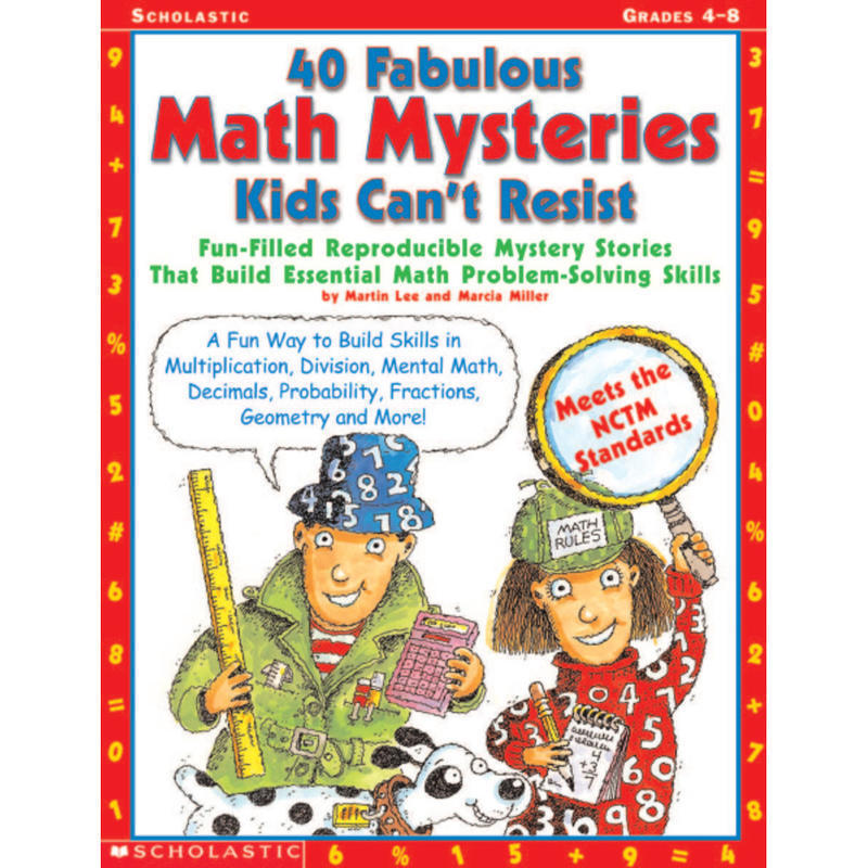 Scholastic 40 Fab Math Mysteries MPN:9780439175401