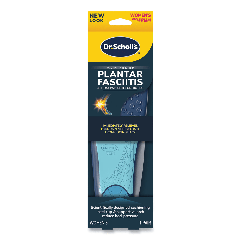 Dr. Scholls Plantar Fasciitis All Day Pain Relief Orthotics for Women, Women Size 6 to 10, Blue MPN:87101894