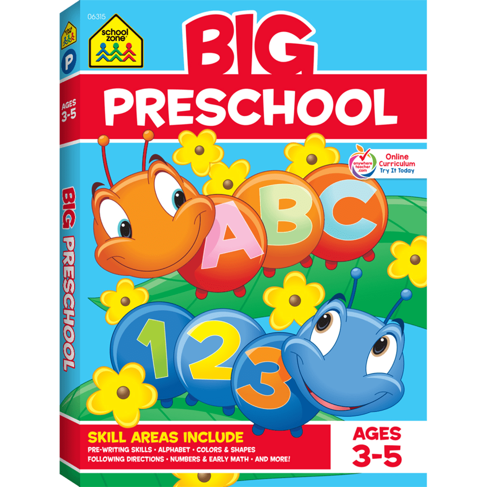 School Zone Publishing BIG Workbook, Preschool MPN:SZP06315
