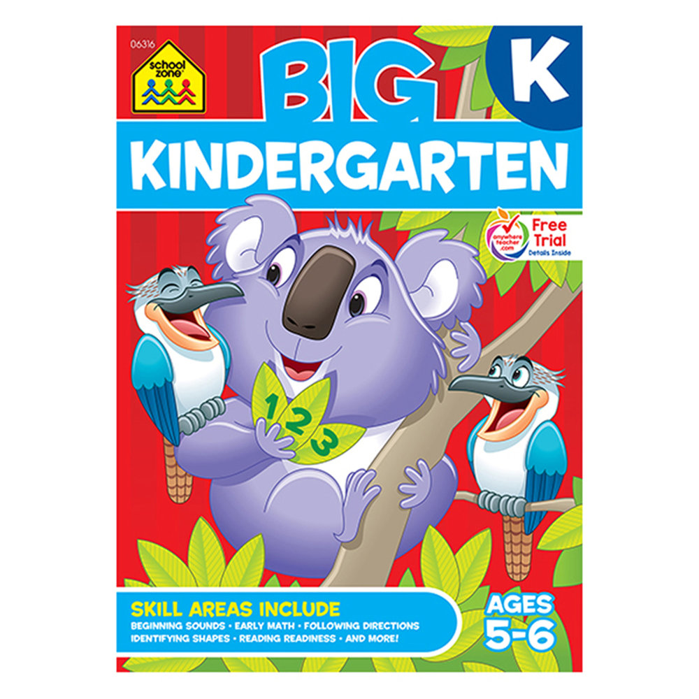 School Zone Publishing BIG Workbook, Kindergarten MPN:SZP06316