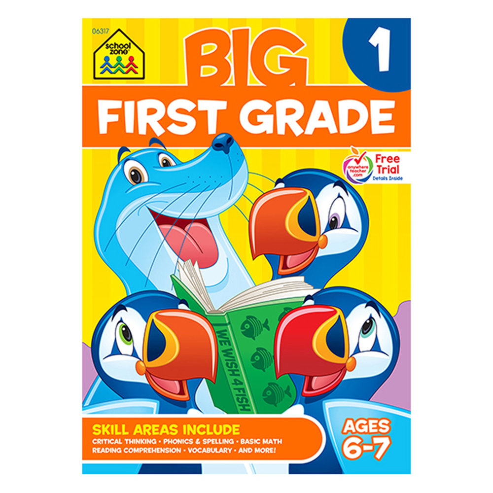 School Zone Publishing BIG Workbook, 1st Grade MPN:SZP06317