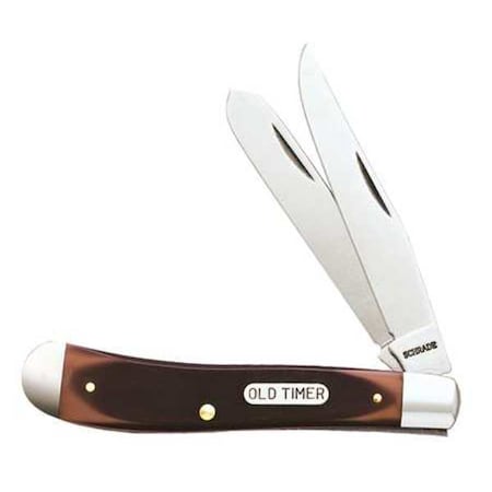 Folding Knife, 2 Blades, 3 In, Brown MPN:94OTCP