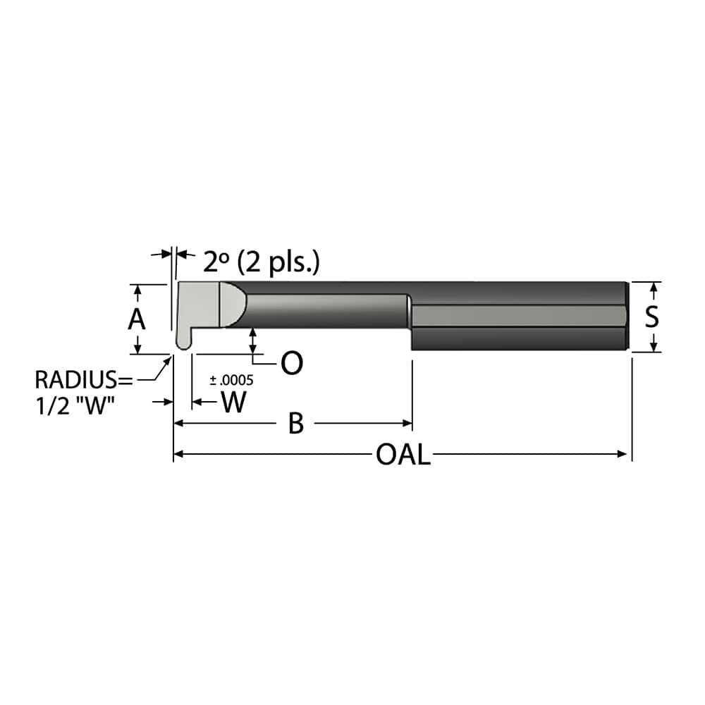 Grooving Tool: Full Radius MPN:GFR025K-6A