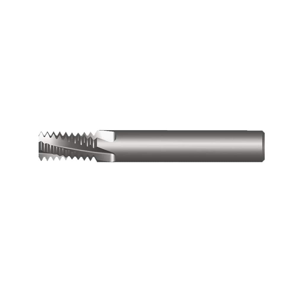 Helical Flute Thread Mill: Internal & External, 4 Flute, 1/2