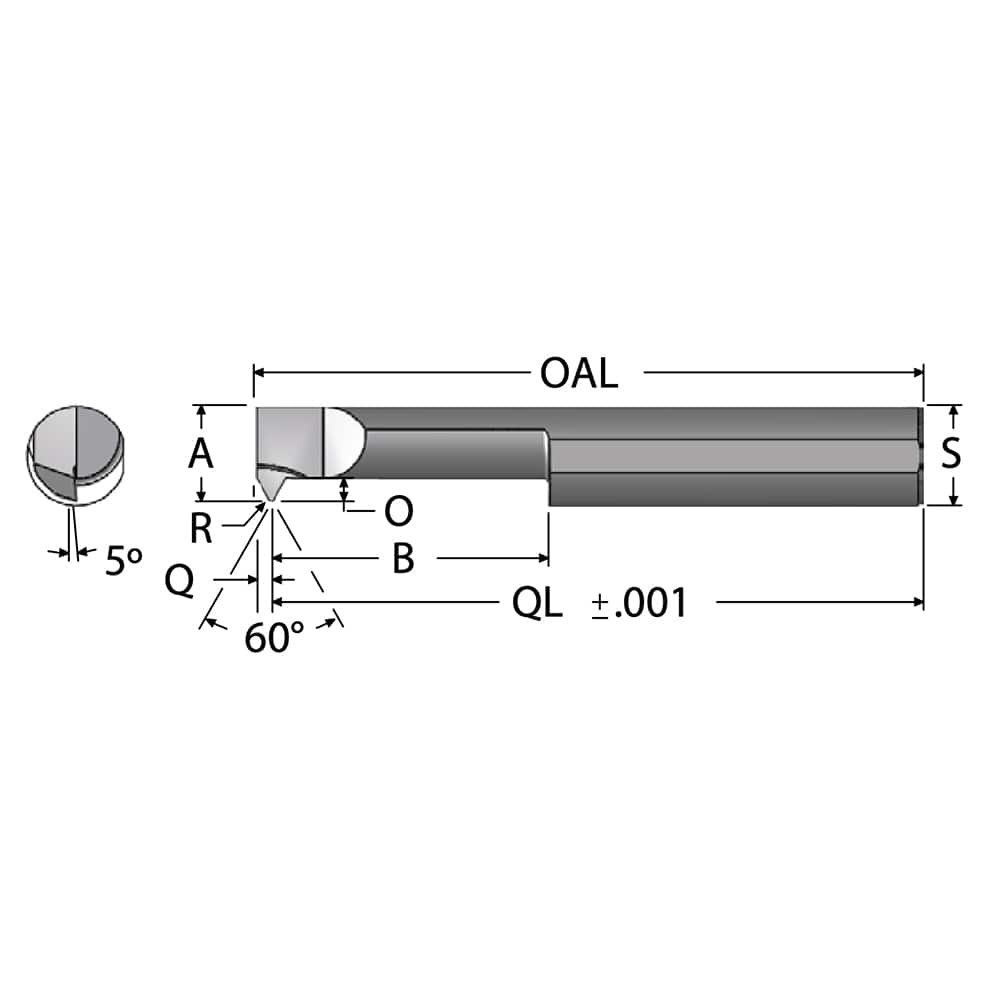 Single Point Threading Tool: 0.36