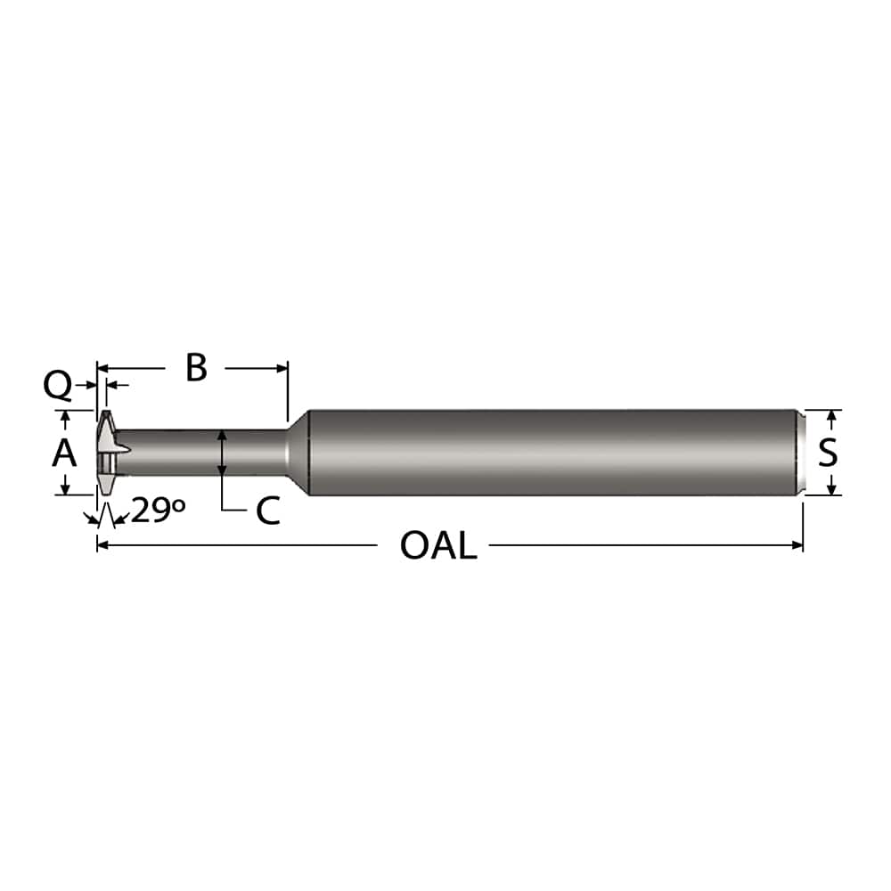 Single Profile Thread Mill: 5/8-8, 8 to 8 TPI, Internal, 4 Flutes, Solid Carbide MPN:SPTM400FA-8