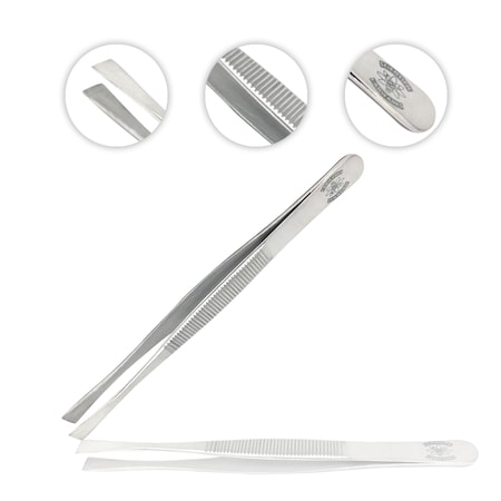 Straight Flat Broad Tip Forceps MPN:SWZR-036