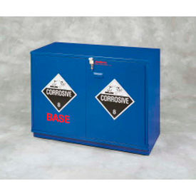 SciMatCo 2.5 Liter Base Corrosive Cabinet Manual Close 2 Door Plywood 47