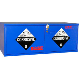 SciMatCo 2.5 Liter Base Corrosive Cabinet Manual Close 2 Door Plywood 47