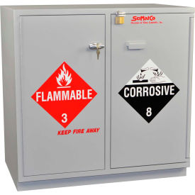 SciMatCo 2.5 Liter/1 Gal Acid Corrosive Cabinet Partially Lined Self Close 35